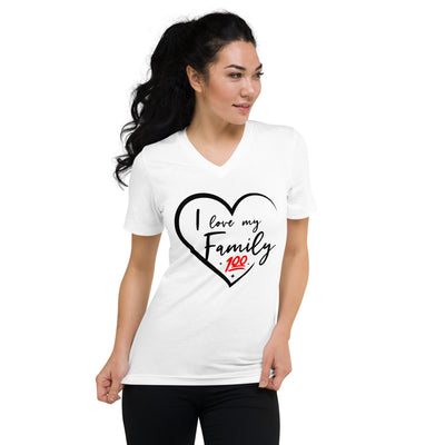 I love my Family Black Unisex V-Neck T-Shirt - That Family Reunion Chick