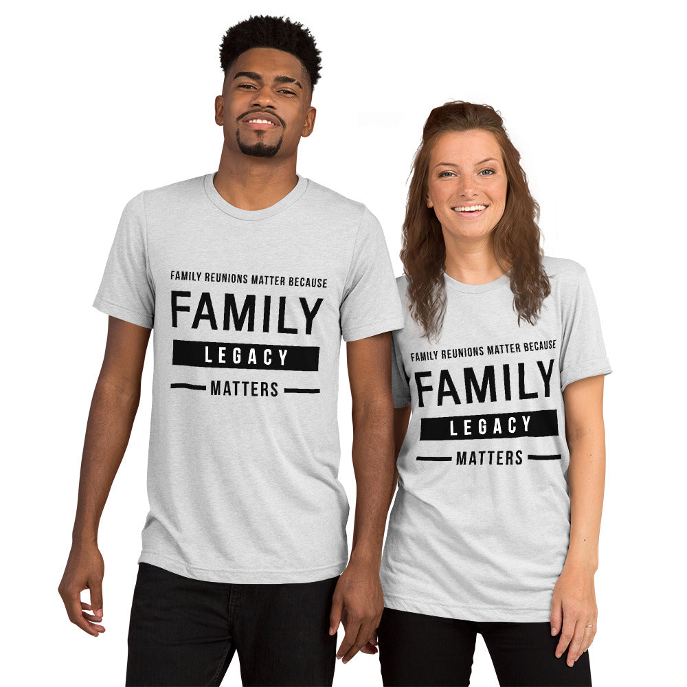 Family Legacy unisex Tri-blend t-shirt - That Family Reunion Chick
