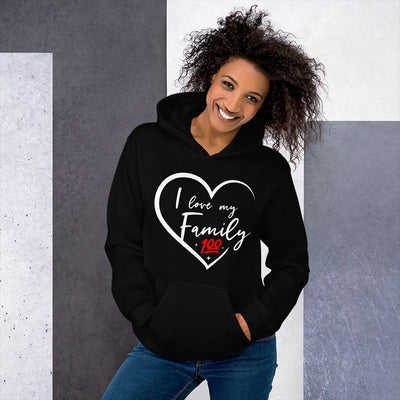 I Love My Family 100 Unisex Hoodie - That Family Reunion Chick