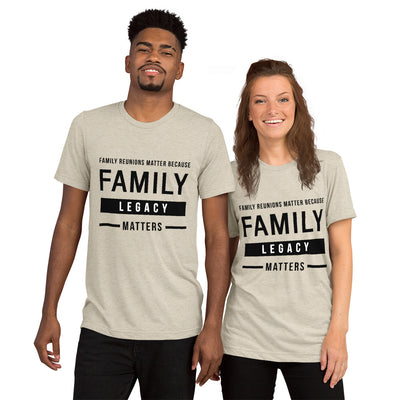 Family Legacy unisex Tri-blend t-shirt - That Family Reunion Chick