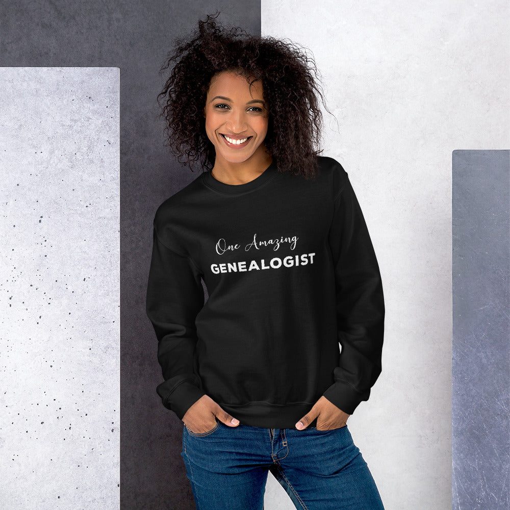 One Amazing Genealogist Unisex Sweatshirt - That Family Reunion Chick