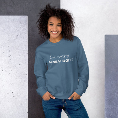 One Amazing Genealogist Unisex Sweatshirt - That Family Reunion Chick