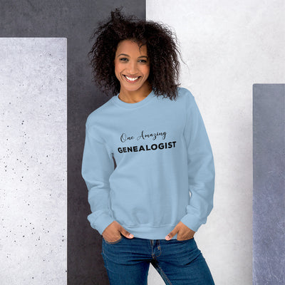One Amazing Genealogist Unisex Sweatshirt - That Family Reunion Chick