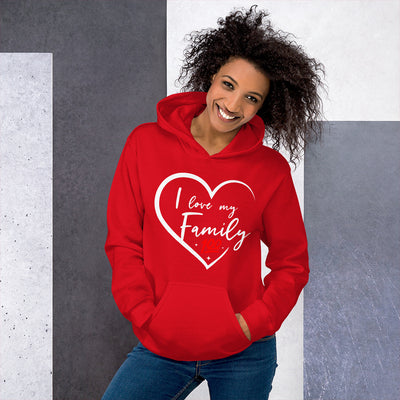 I Love My Family 100 Unisex Hoodie - That Family Reunion Chick