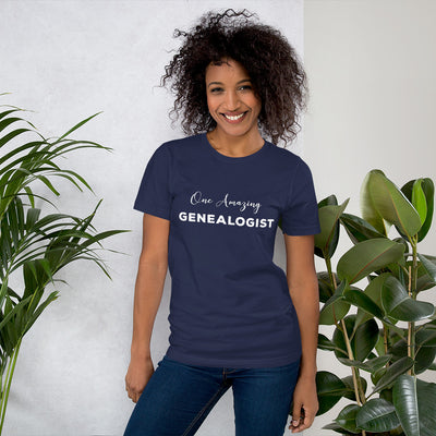 One Amazing Genealogist Unisex T-Shirt - That Family Reunion Chick